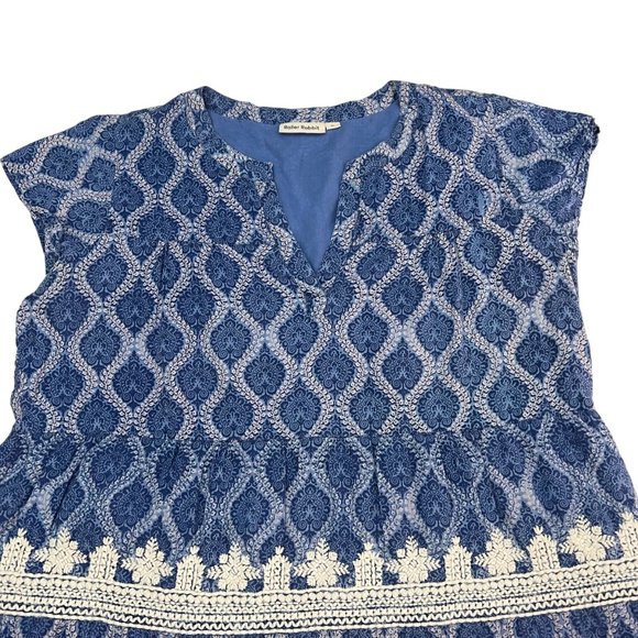 Roller Rabbit Blue and White Mini Dress - Picture 2 of 9